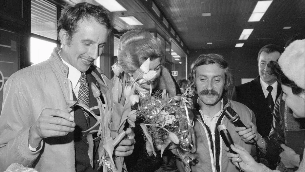 Leszek Cichy, Krzysztof Wielicki. Fot. PAP/CAF/Tadeusz Zagoździński