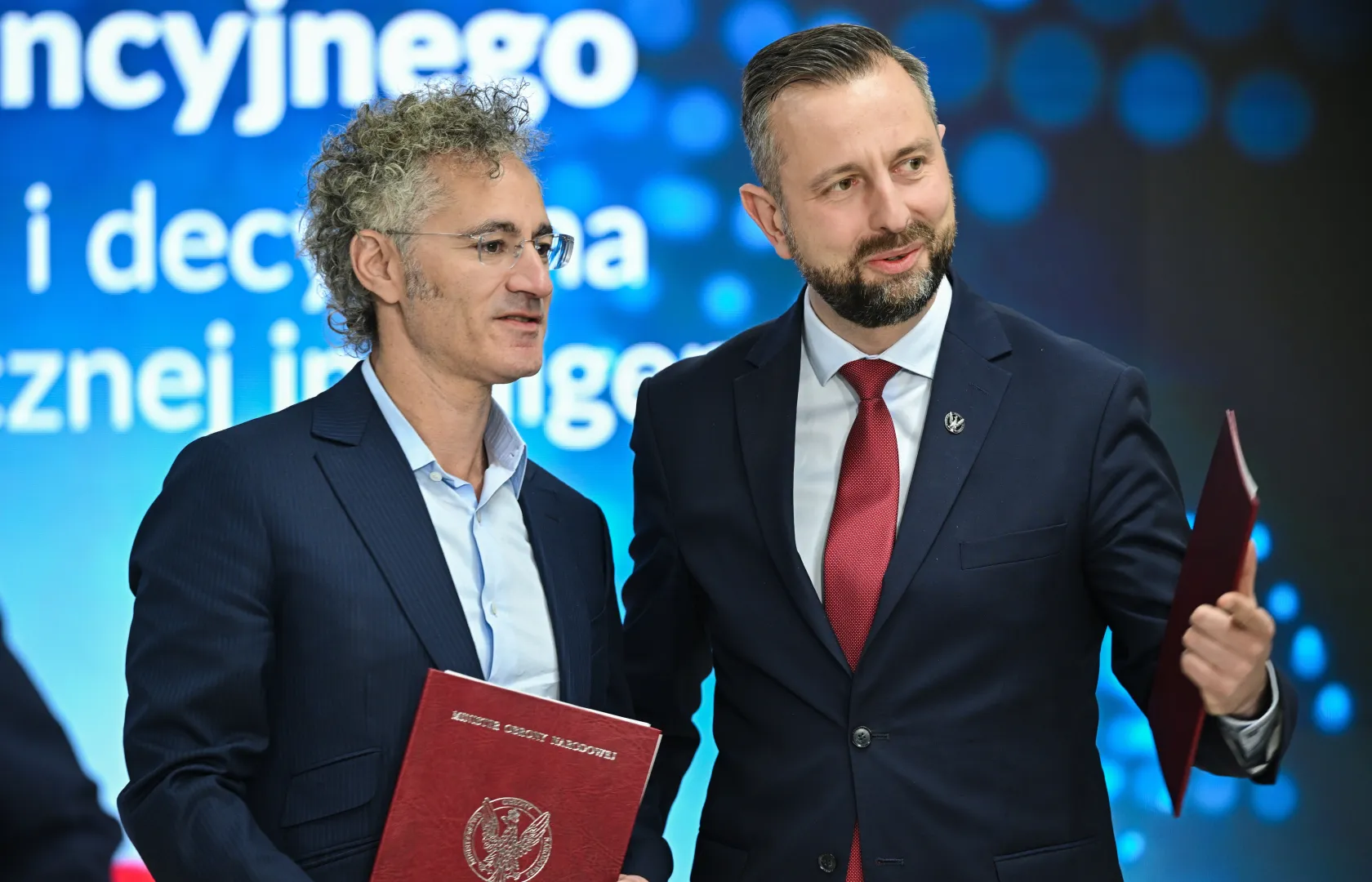 Alex Karp i Władysław Kosiniak-Kamysz Fot. PAP/Radek Pietruszka