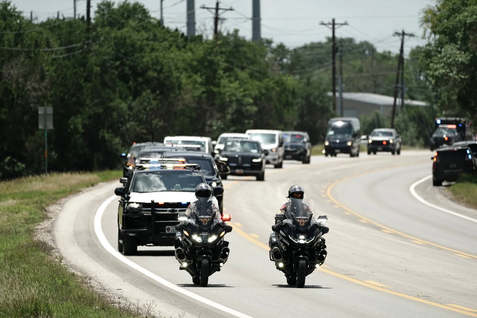 Кортеж первых лиц США. Фотоиллюстрация. Fot. PAP/EPA/Dustin Safranek