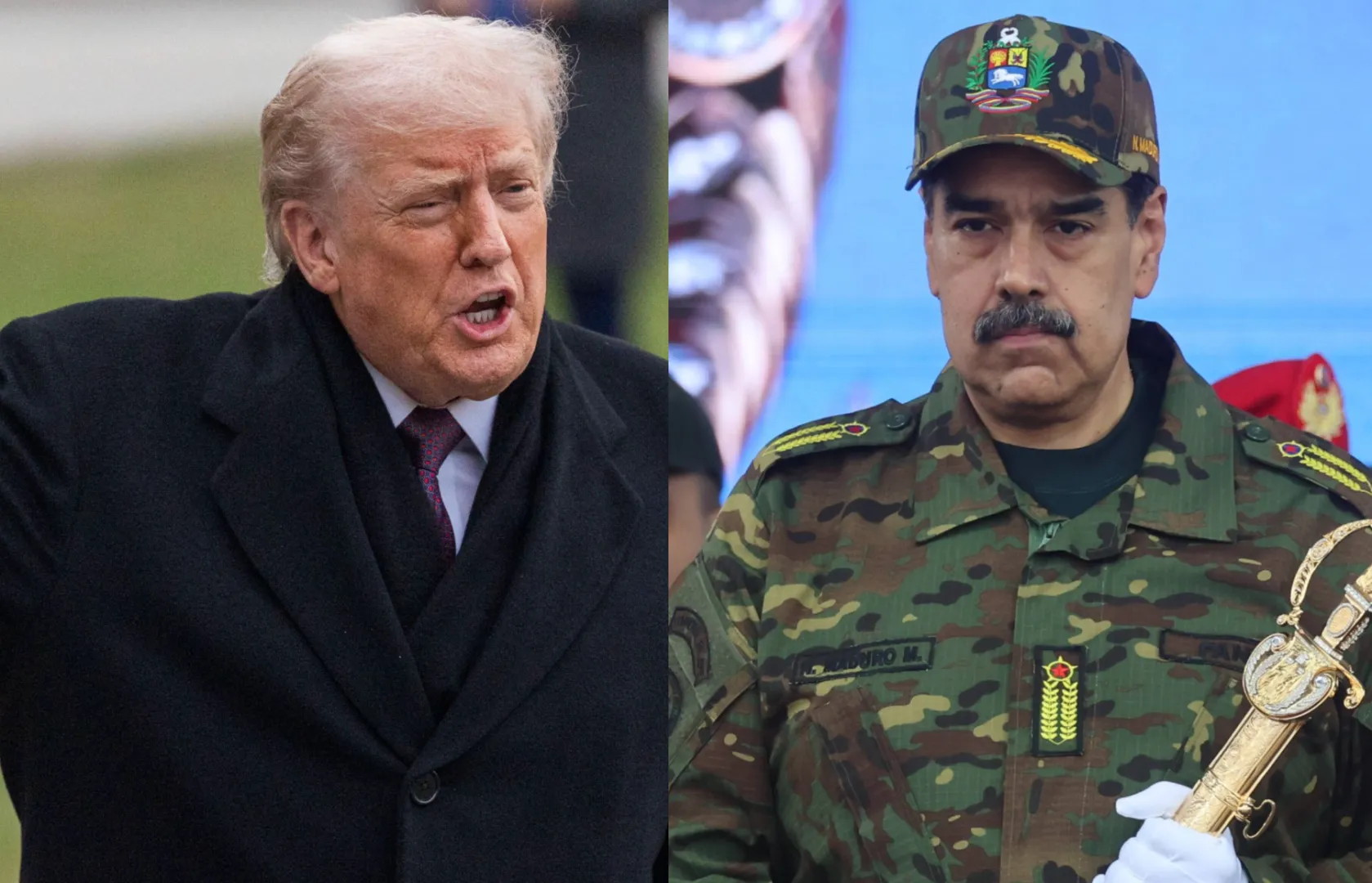 Prezydent USA Donald Trump i przywódca Wenezueli Nicolas Maduro. Fot. PAP/EPA/SHAWN THEW/MIGUEL GUTIERREZ
