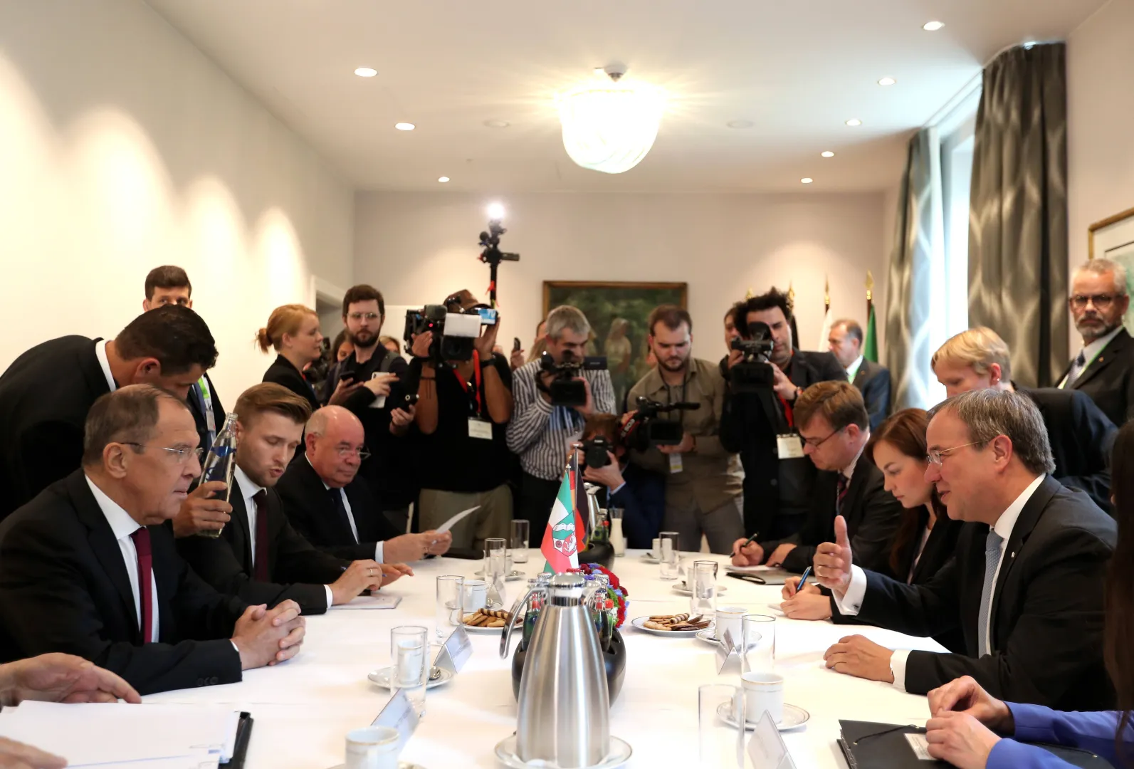 "Петербургский диалог". 2019 г. Fot. PAP/EPA/FRIEDEMANN VOGEL / POOL