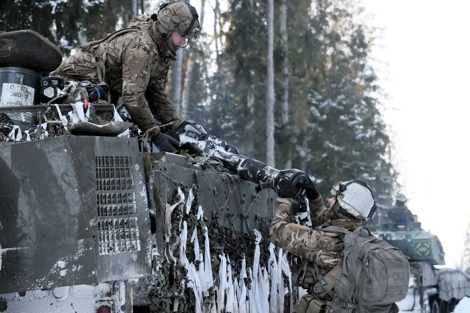 Brytyjskie wojsko. Fot. PAP/EPA/VALDA KALNINA