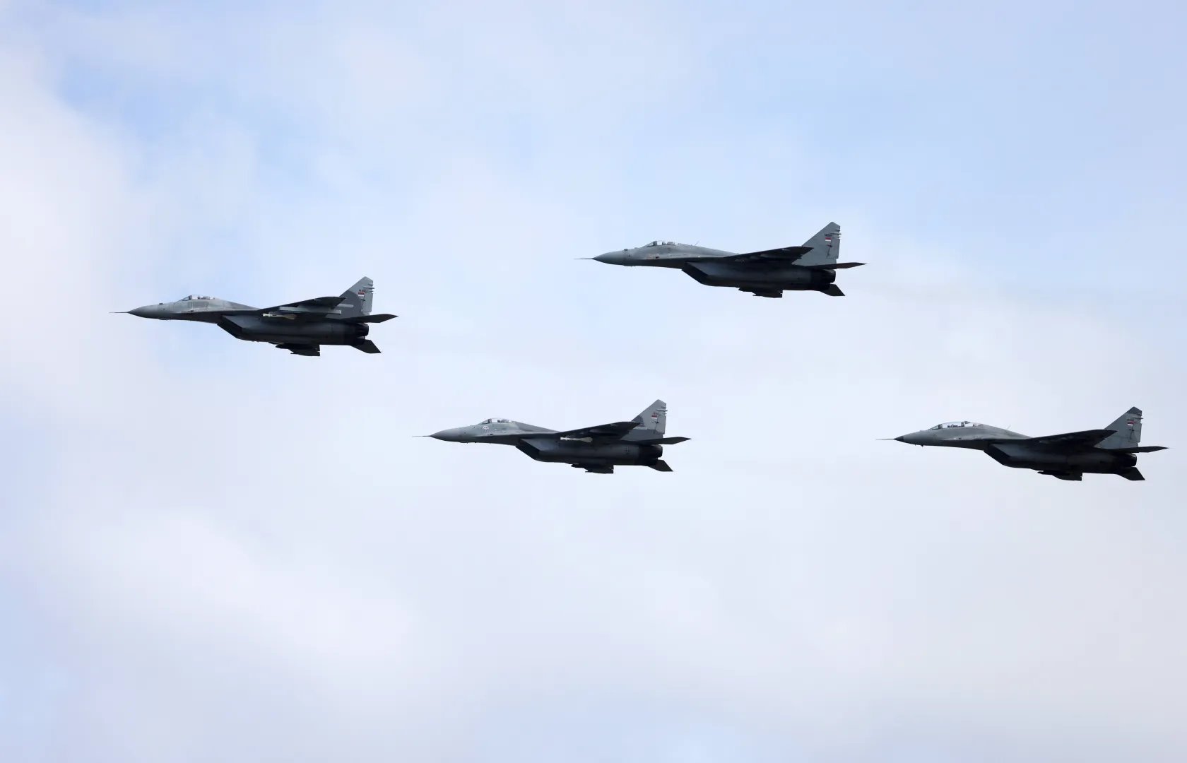 Myśliwce MiG-29. Fot. PAP/EPA/ANDREJ CUKIC