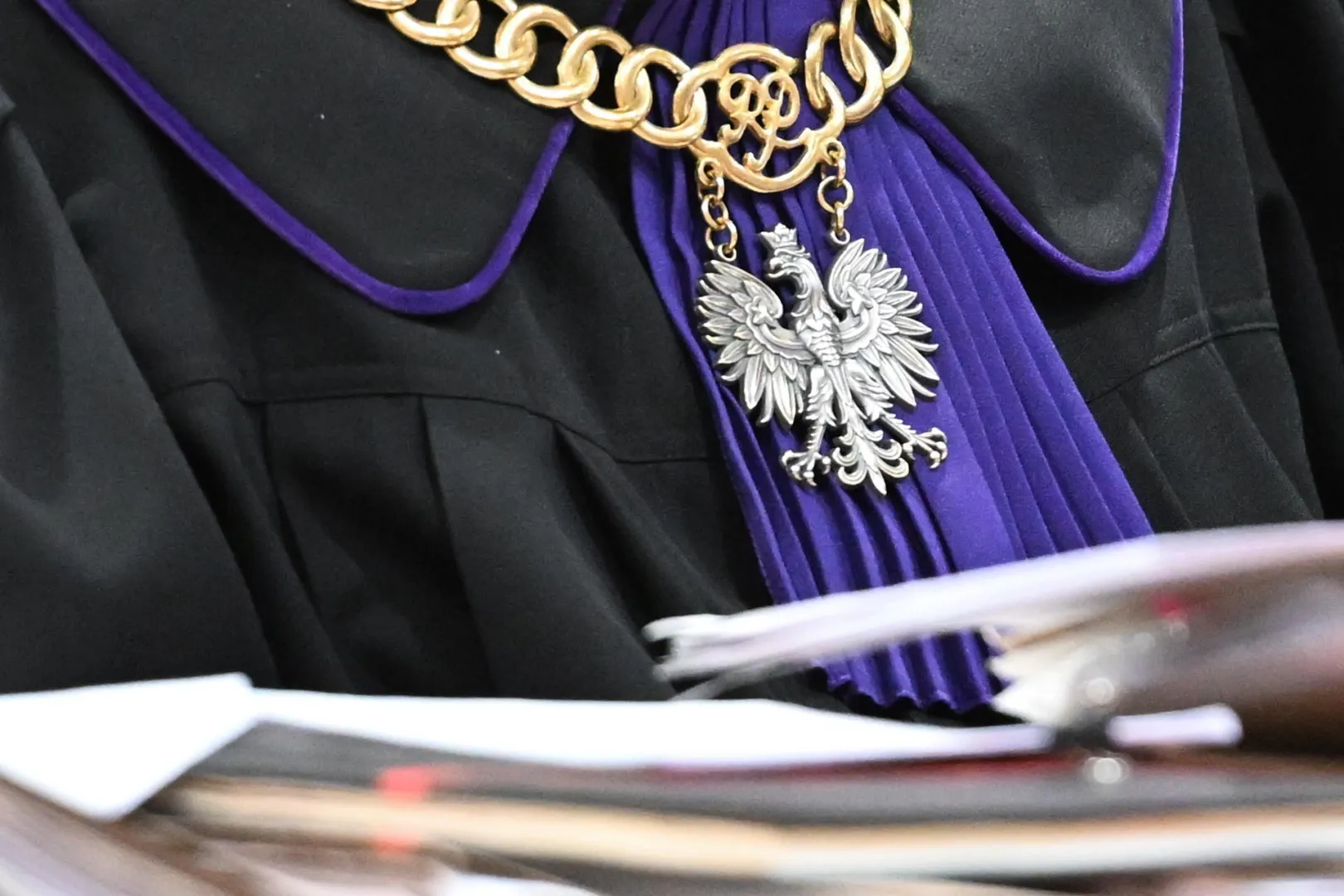 Łańcuch sędziowski Fot. PAP/Wojtek Jargiło