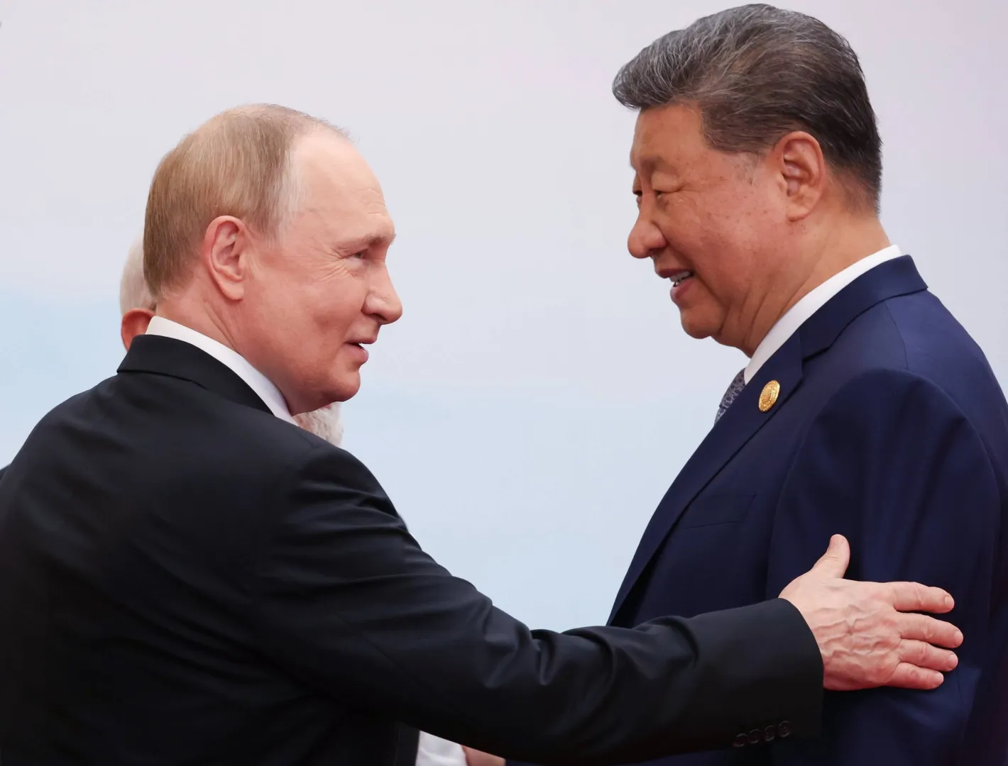 Xi Jinping (P) i Władimir Putin (L). Fot. EPA/Evgenia Novozhenina / POOL