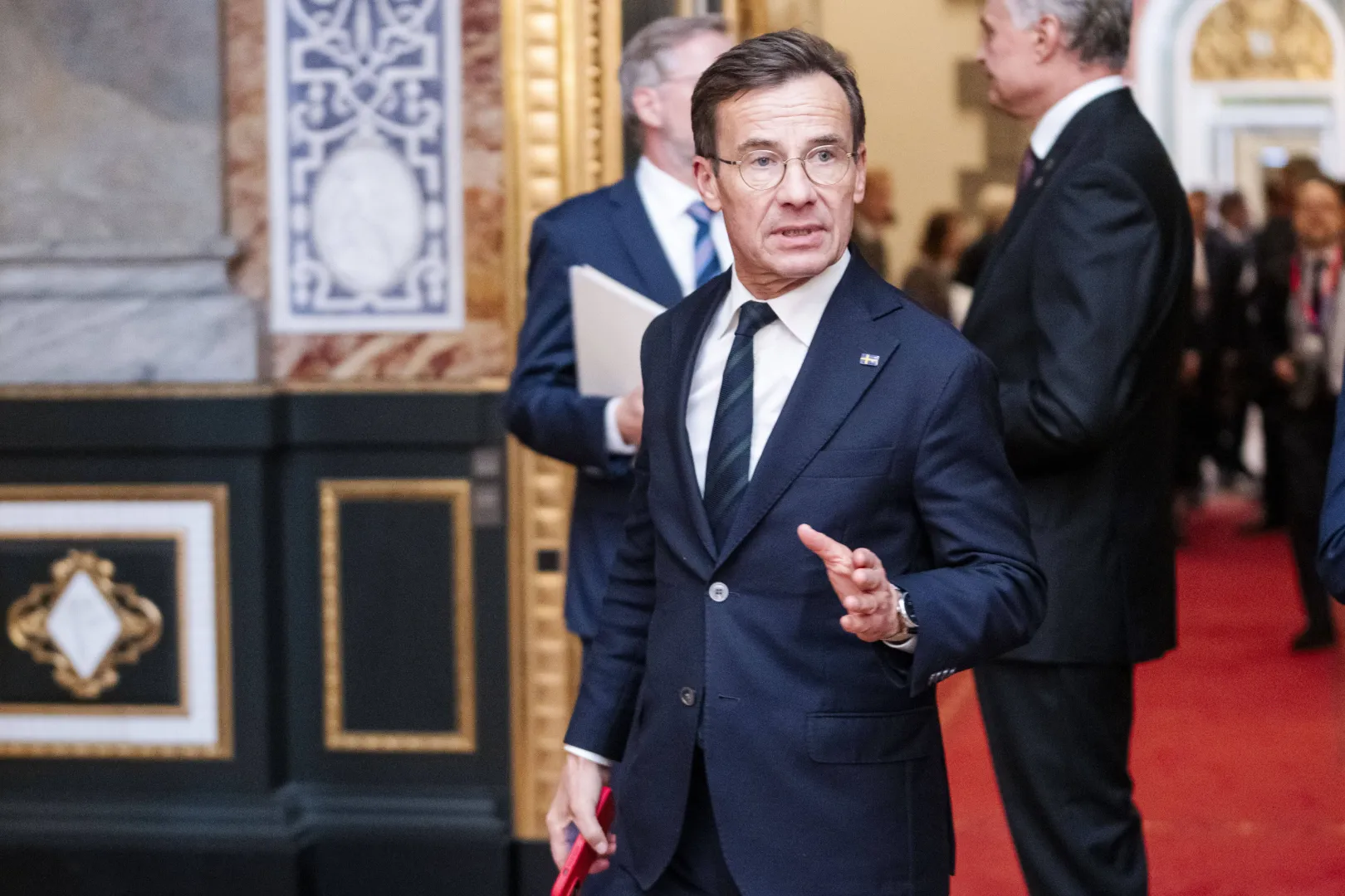 Premier Szwecji Ulf Kristersson. Fot. PAP/EPA/	IDA MARIE ODGAARD