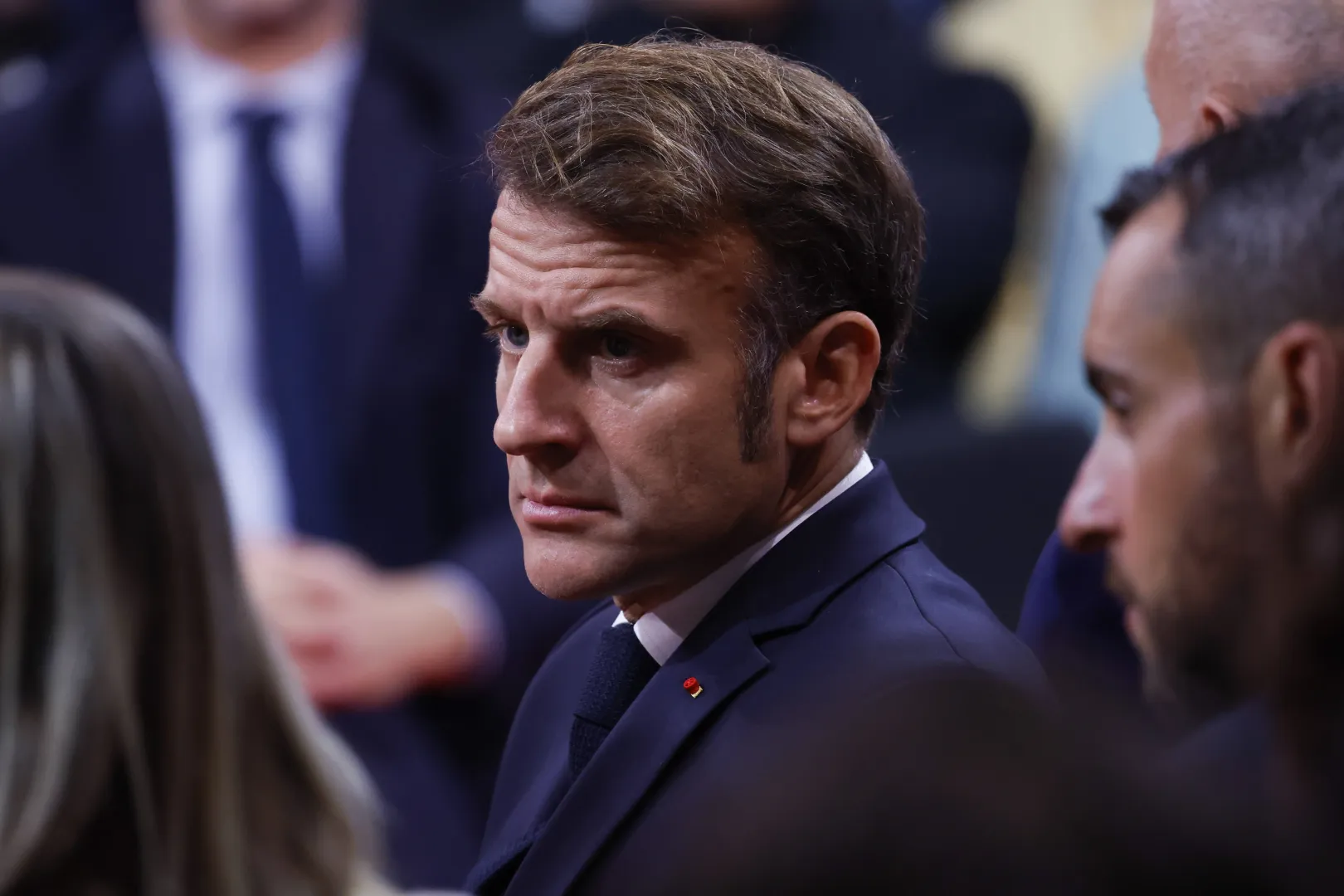 Prezydent Francji Emmanuel Macron. Fot. PAP/EPA/Guillaume Horcajuelo