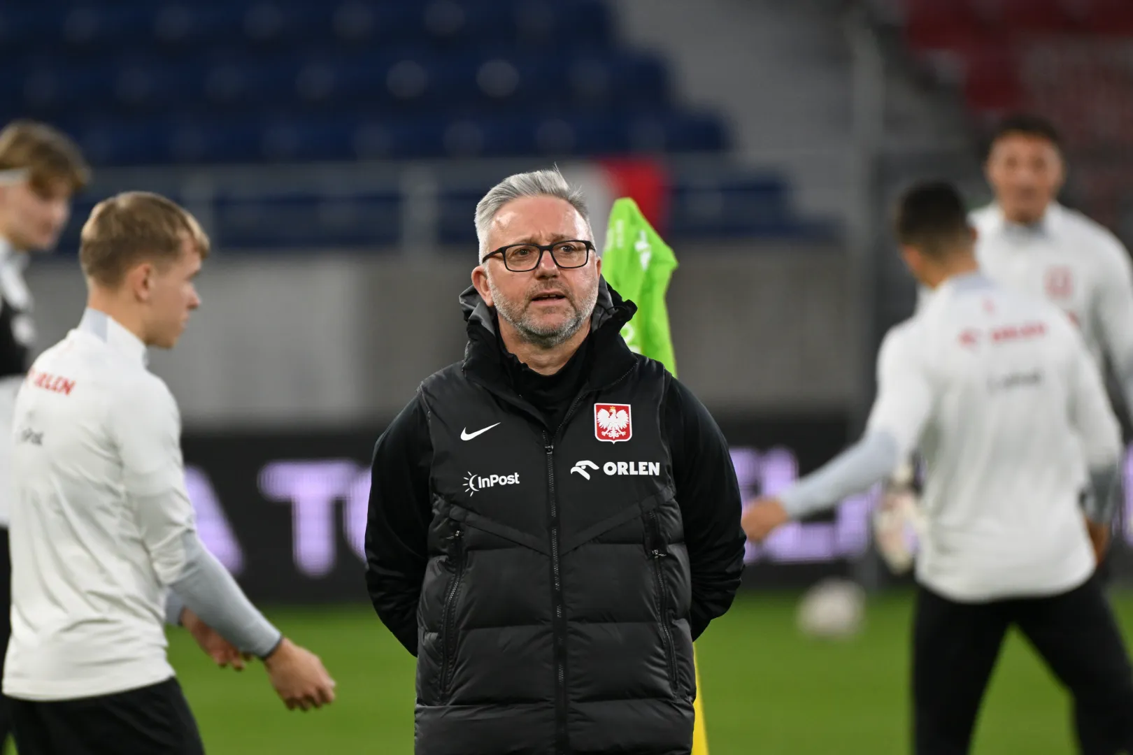 Selekcjoner piłkarzy reprezentacji Polski U-21 Jerzy Brzęczek. Fot. PAP/Marcin Bielecki