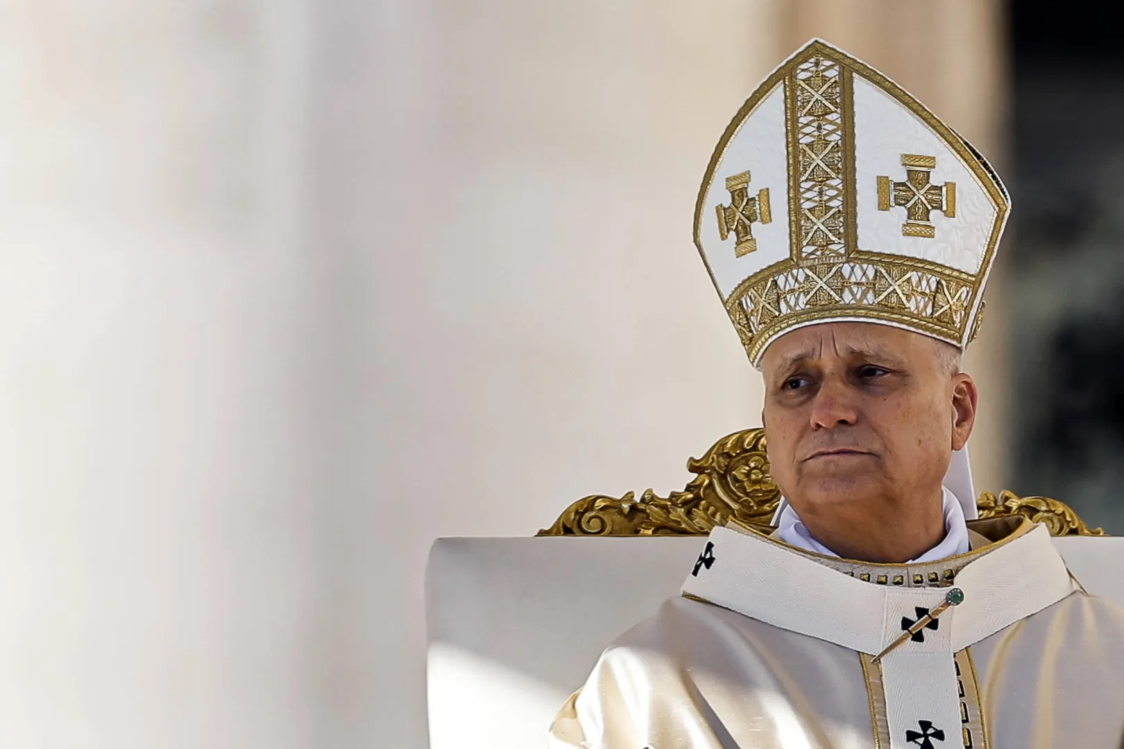Leon XIV. Fot. PAP/EPA/	ANGELO CARCONI