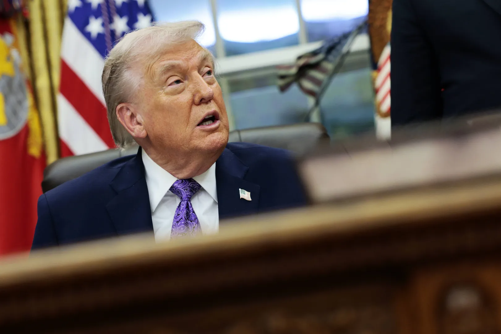 Дональд Трамп. Fot. PAP/EPA/SHAWN THEW / POOL