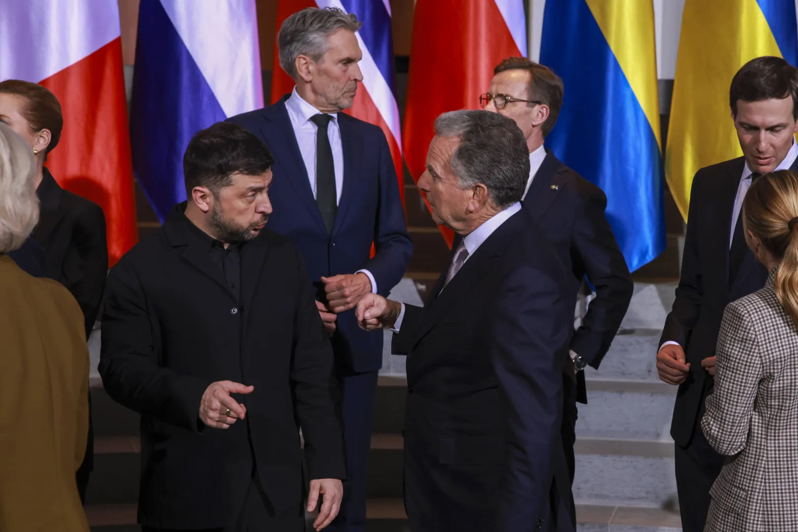 Szczyt w Berlinie. Wołodymyr Zełenski i specjalny wysłannik Trumpa, Steve Witkofff, fot. PAP/EPA/EPA POOL/CLEMENS BILAN / POOL