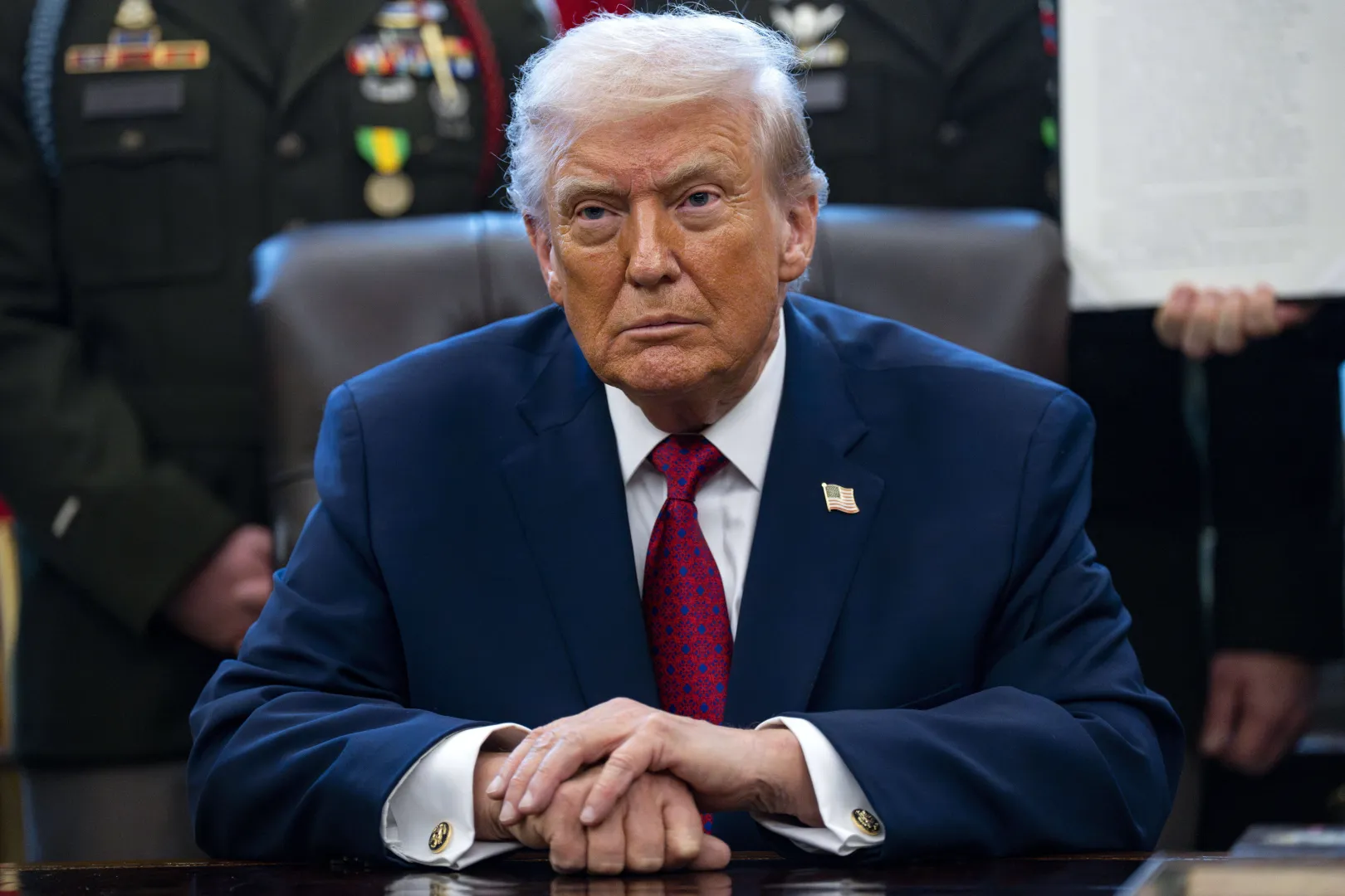 Prezydent USA Donald Trump. Fot. PAP/EPA/BONNIE CASH / POOL