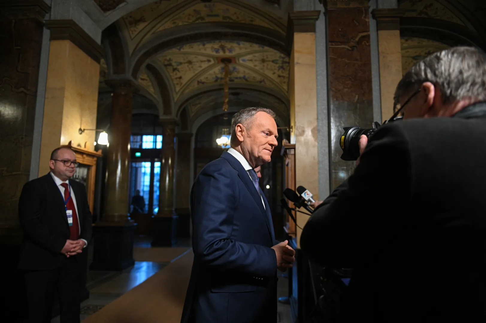 Хельсинки. Премьер-министр Польши Дональд Туск. Fot. PAP/Marcin Obara