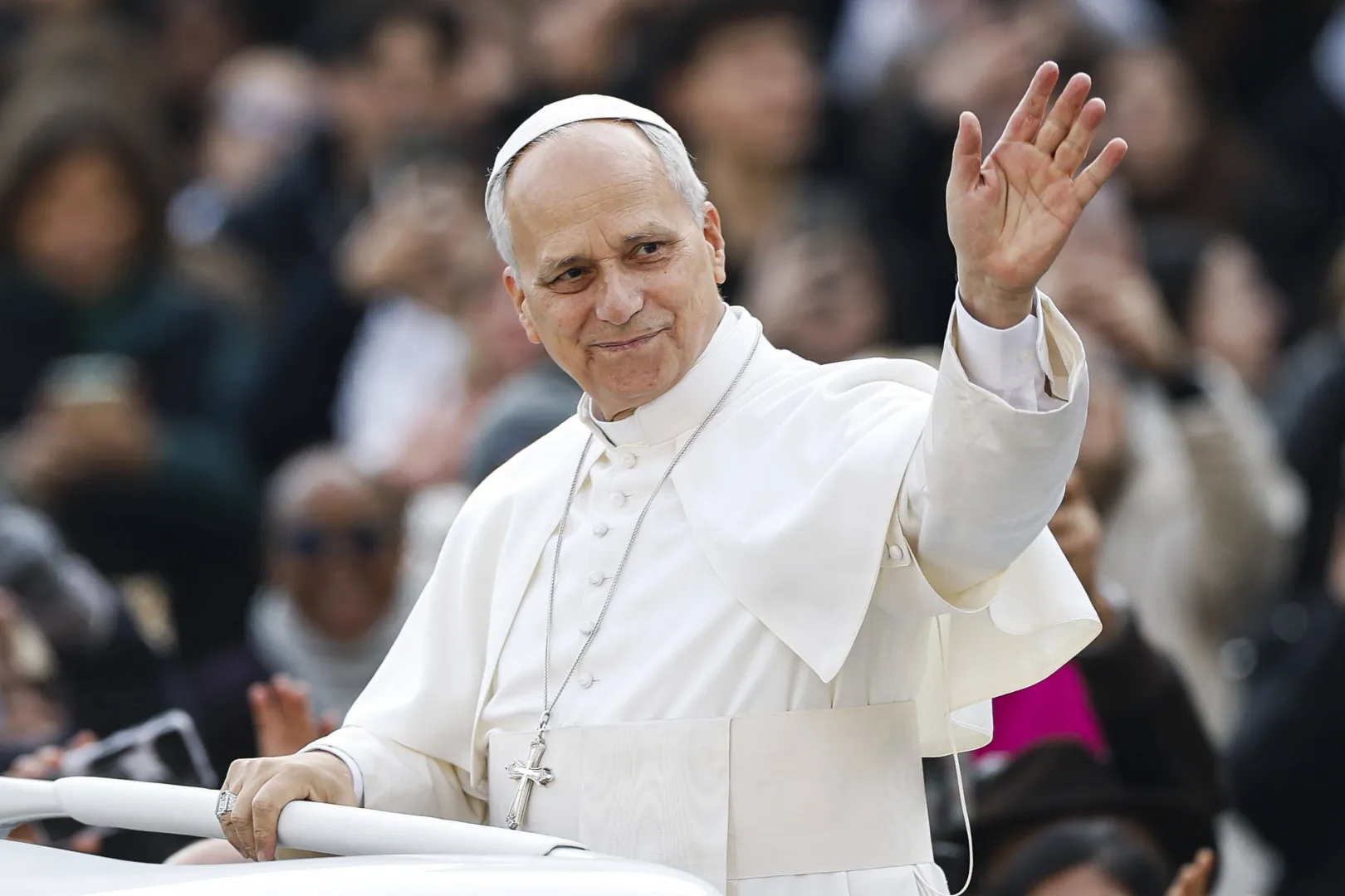 Papież Leon XIV. Fot. PAP/EPA/ANGELO CARCONI