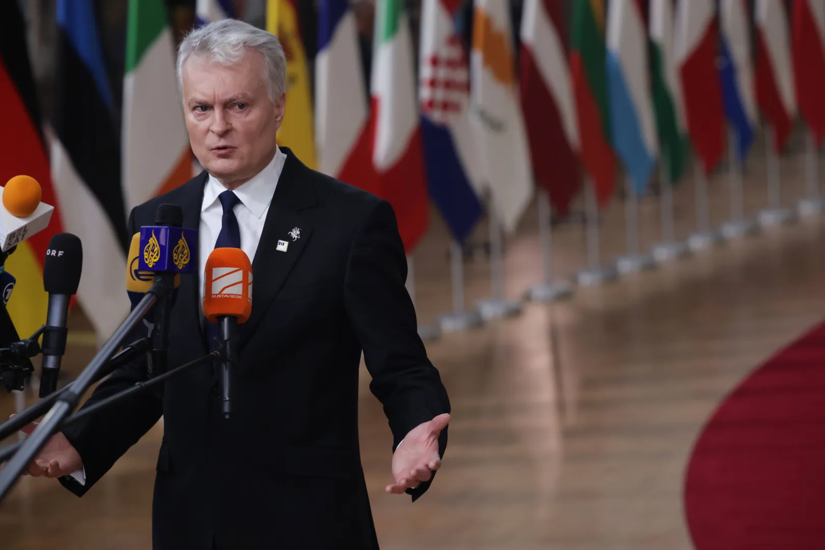 Gitanas Nauseda. Photo: EPA/OLIVIER MATTHYS