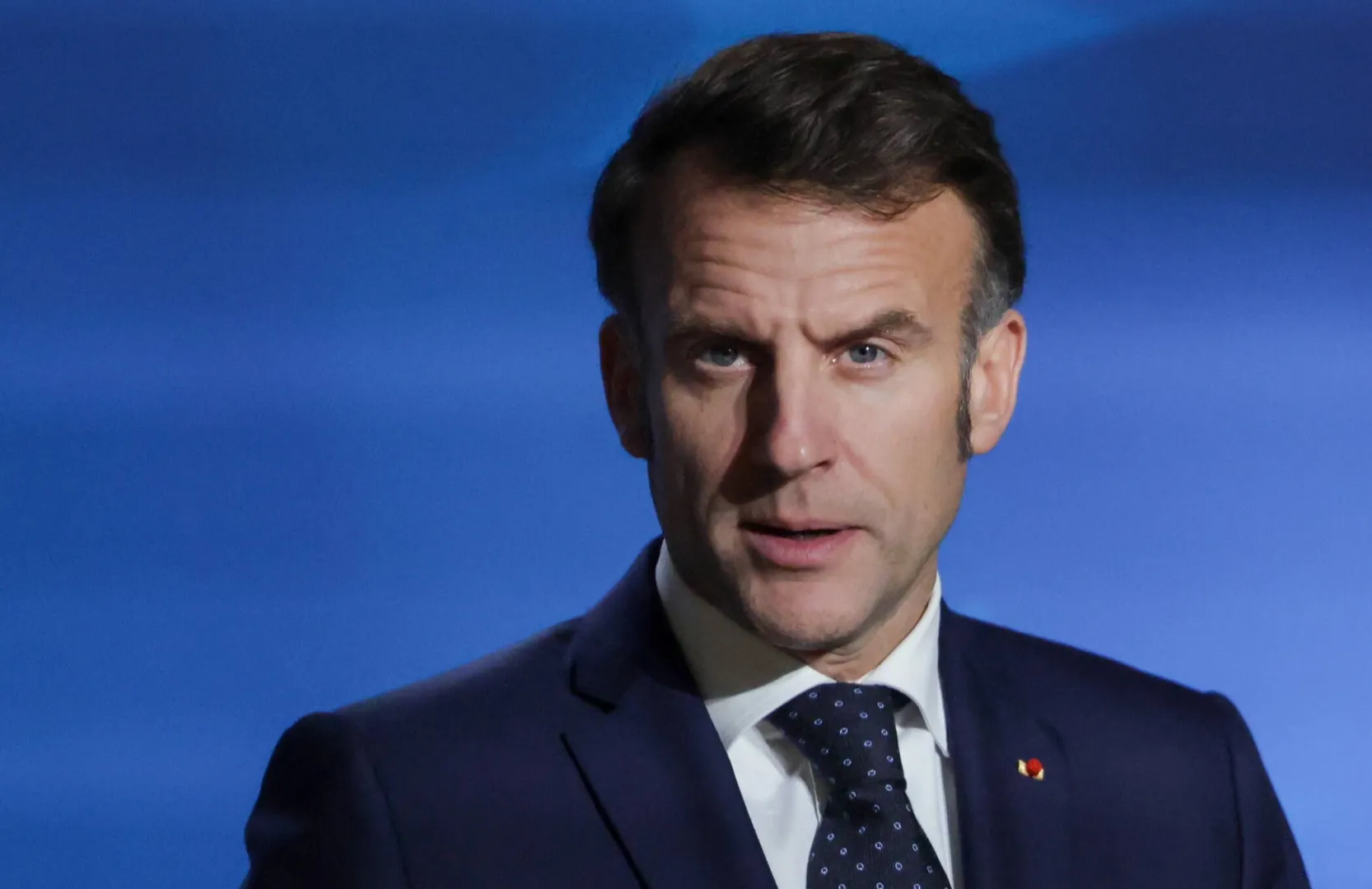 Emmanuel Macron Fot. PAP/EPA/OLIVIER MATTHYS