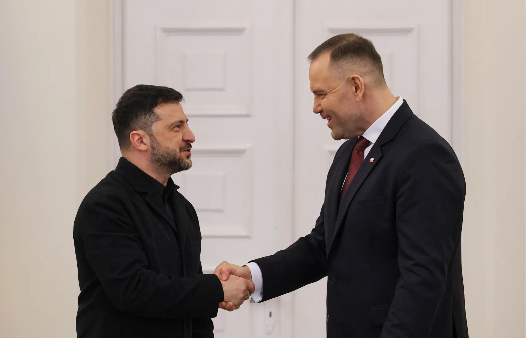 Wołodymyr Zełenski i Karol Nawrocki Fot. PAP/Paweł Supernak