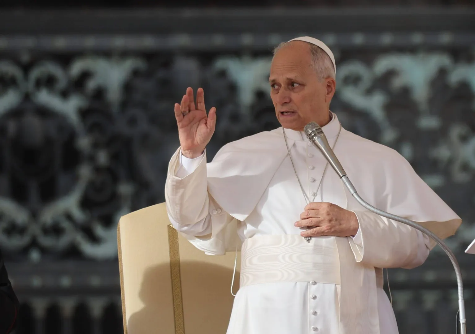 Papież Leon XIV. Fot. PAP/EPA/MASSIMO PERCOSSI