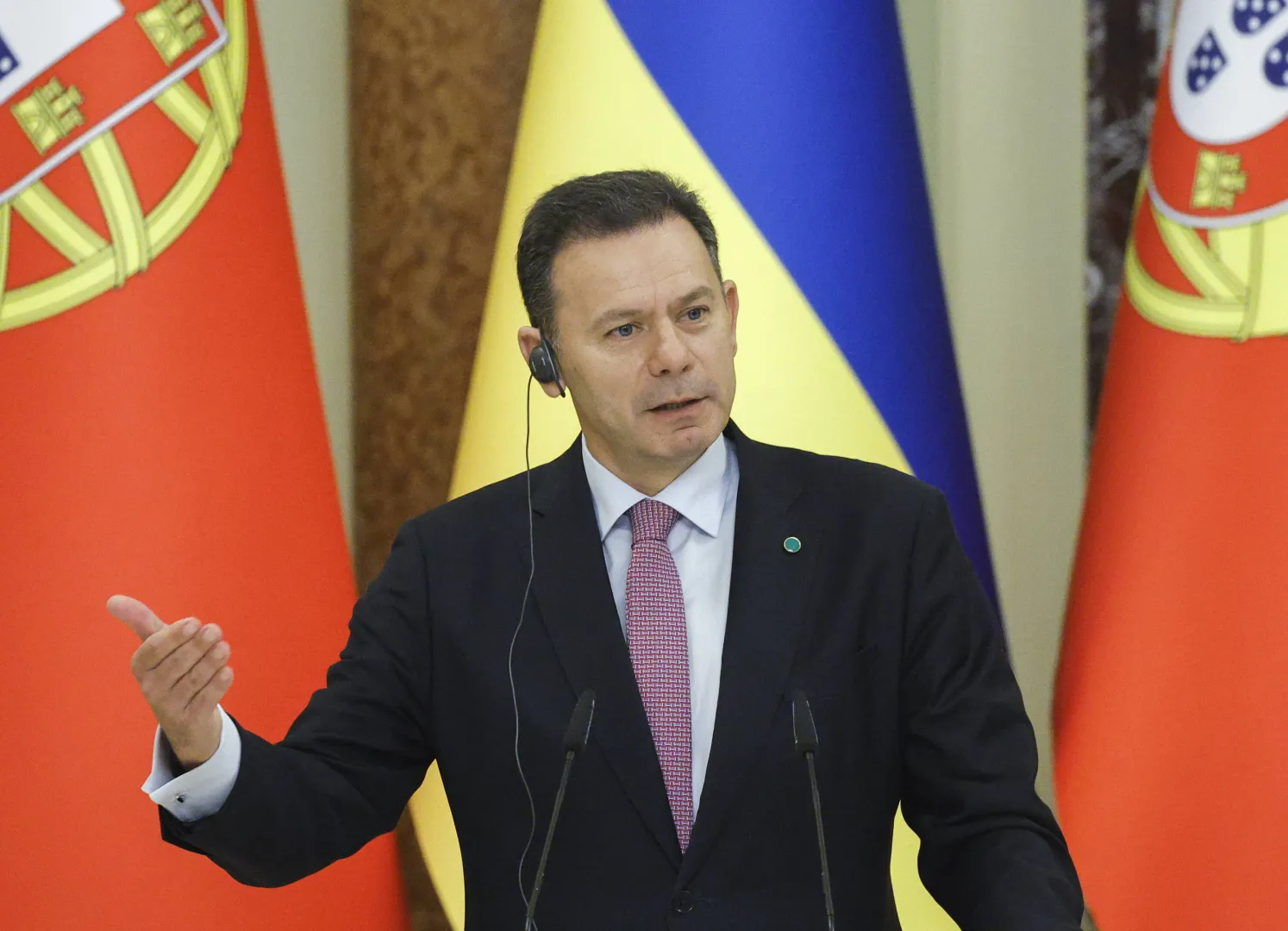 Премьер-министр Португалии Луис Монтенегро. Fot. PAP/EPA/SERGEY DOLZHENKO