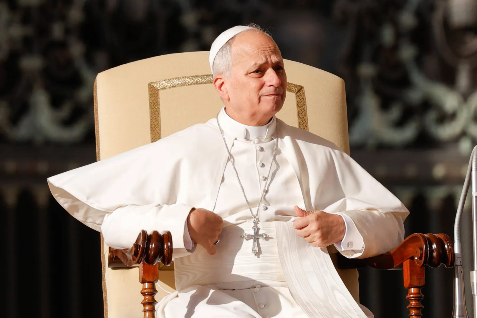 Papież Leon XIV Fot. PAP/EPA/GIUSEPPE LAMI