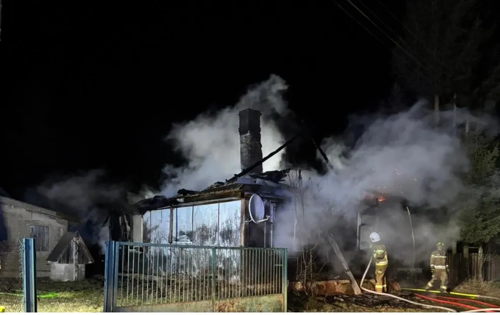 Na miejscu znaleziono ciała 66-letniego mężczyzny i 73-letniej kobiety. Fot. FB/Osp Szudziałowo