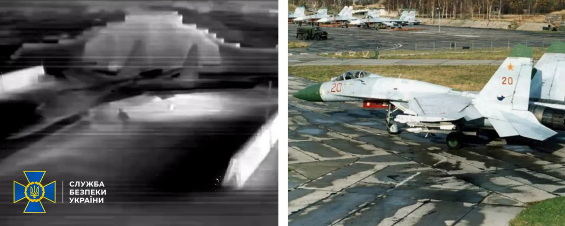 Był to drugi skuteczny atak SBU na Belbek w ostatnich dniach. Fot. X/ СБ України