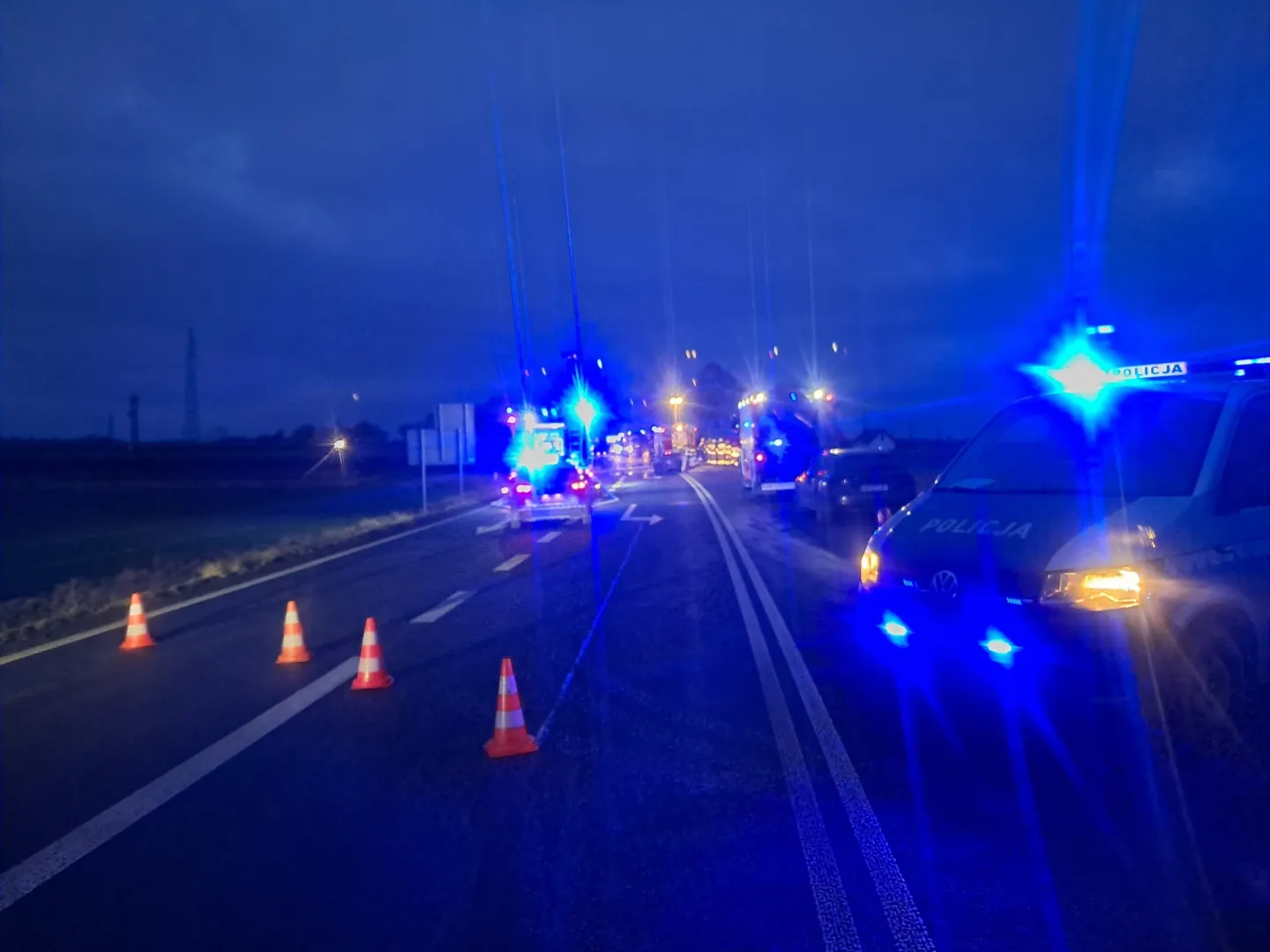 Sześć ofiar śmiertelnych wypadku drogowego w Zielęcicach. Fot. FB/Policja Brzeg