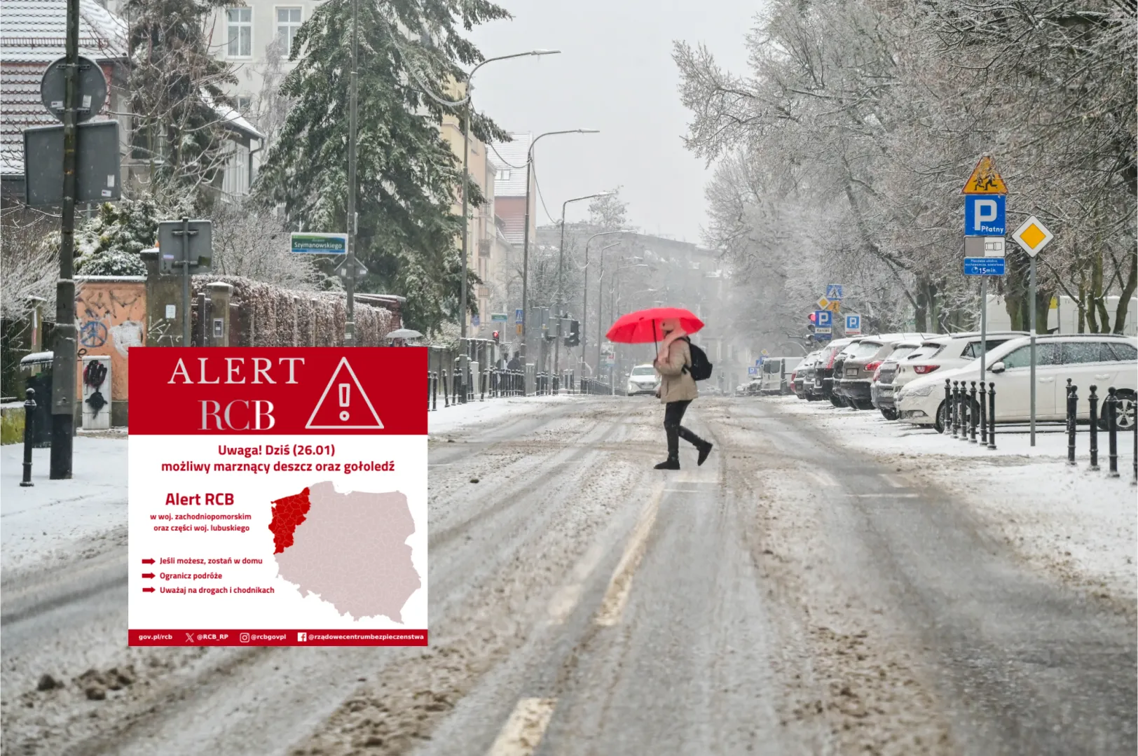 Trudne warunki na drogach. Fot. Fot. PAP/Marcin Bielecki