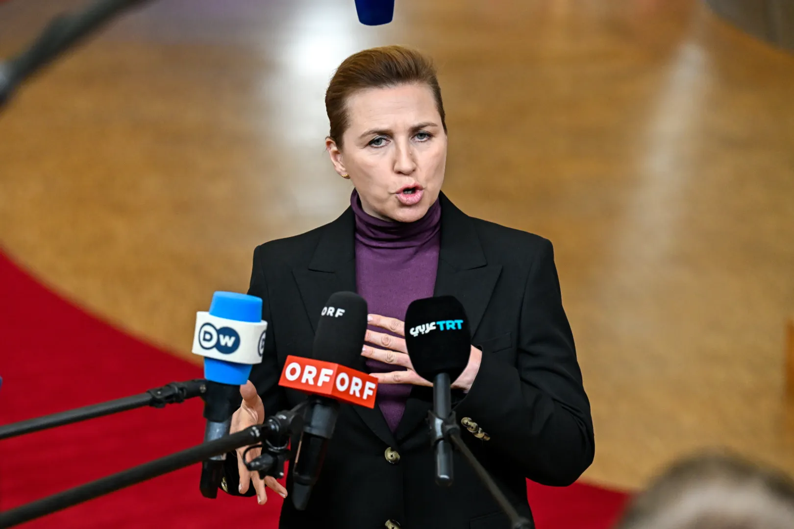 Mette Frederiksen. Fot. PAP/Wiktor Dąbkowski