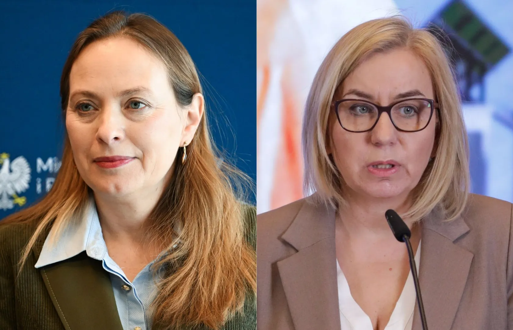 Katarzyna Pełczyńska-Nałęcz; Paulina Hennig-Kloska. Fot.  PAP/Darek Delmanowicz/Tomasz Gzell