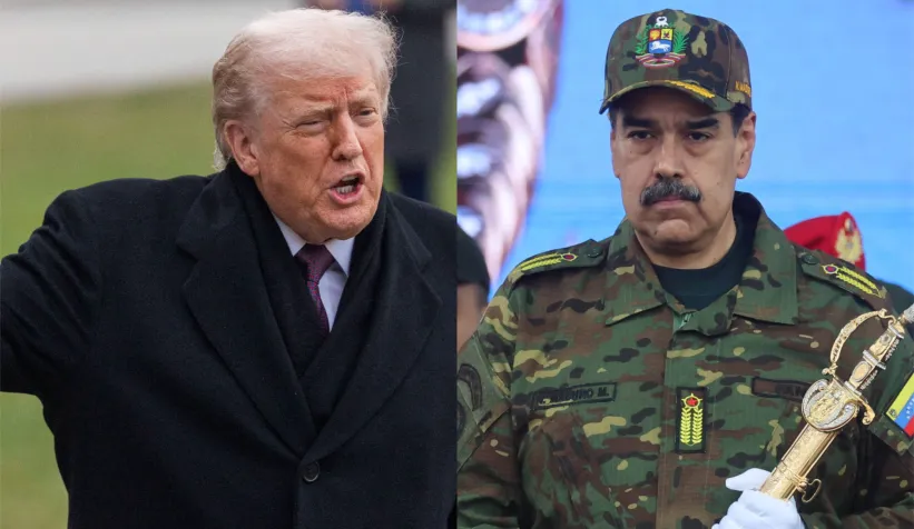 Prezydent USA Donald Trump i przywódca Wenezueli Nicolas Maduro. Fot. PAP/EPA/SHAWN THEW/MIGUEL GUTIERREZ