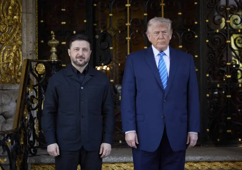 Prezydent USA Donald Trump i prezydent Ukrainy Wołodymyr Zełenski. Fot. PAP/EPA/PRESIDENTIAL PRESS SERVICE HANDOUT