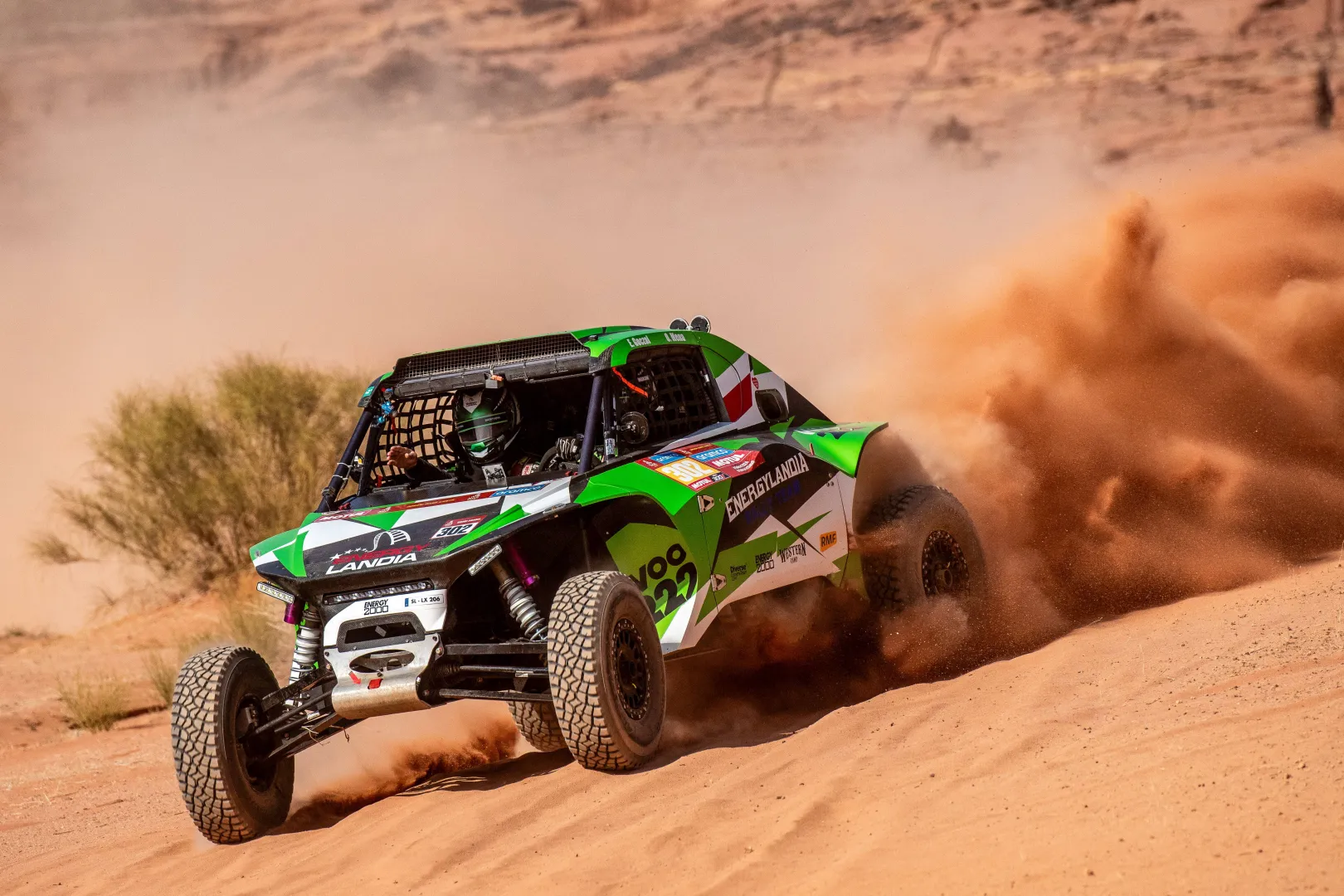 Eryk Goczał podczas rajdu Dakar Fot. PAP/EPA/Aaron Wishart