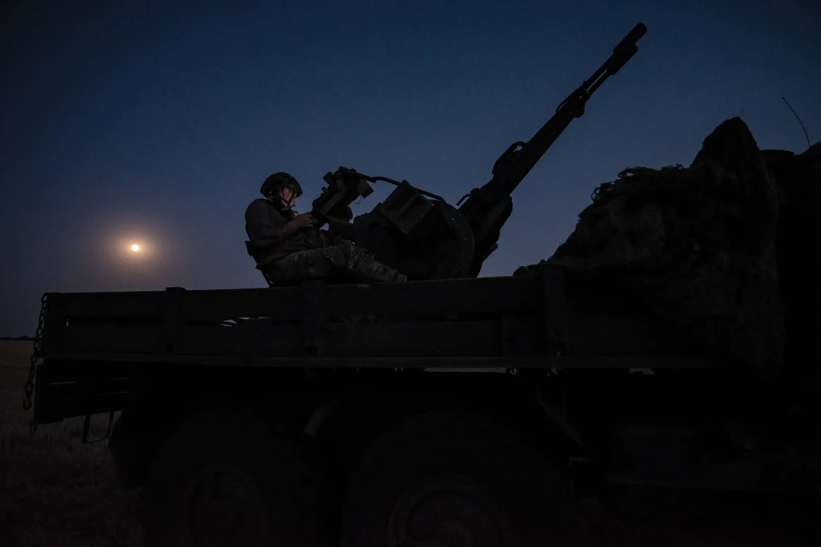 Украинские военные готовы сбивать российские дроны. Фотоиллюстрация. Fot. PAP/EPA/Maria Senovilla