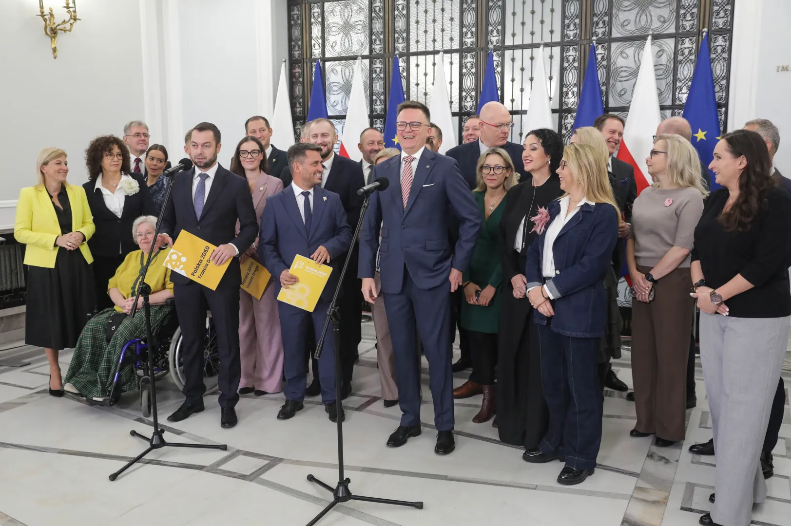 Politycy Polski 2050. Fot. PAP/Tomasz Gzell