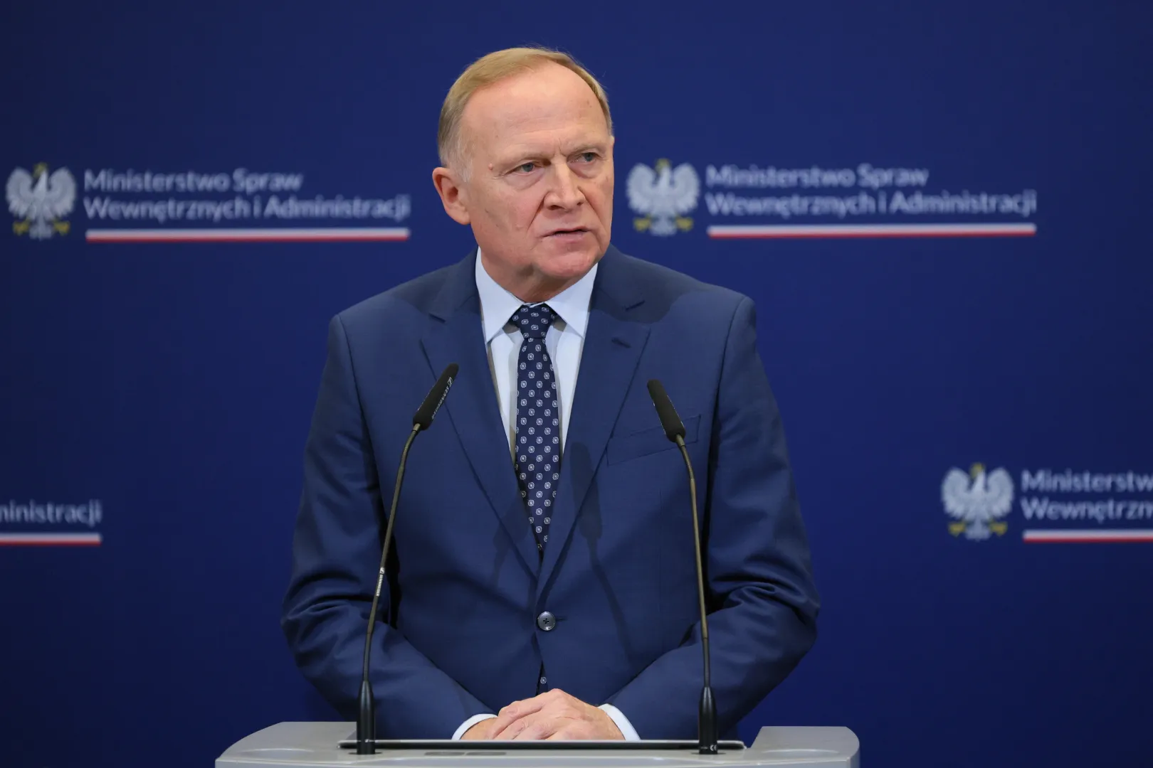Заступник міністра внутрішніх справ і адміністрації Польщі Чеслав Мрочек. Fot. PAP/Paweł Supernak
