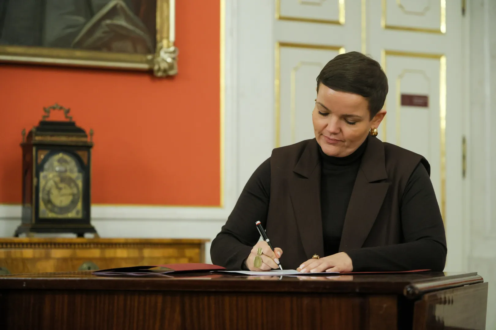 Ministra kultury Marta Cienkowska. Fot. PAP/	Rafał Guz