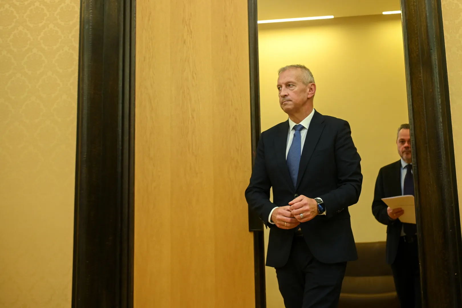 Rzecznik ministra koordynatora służb specjalnych Jacek Dobrzyński. Fot. PAP/	Marcin Obara