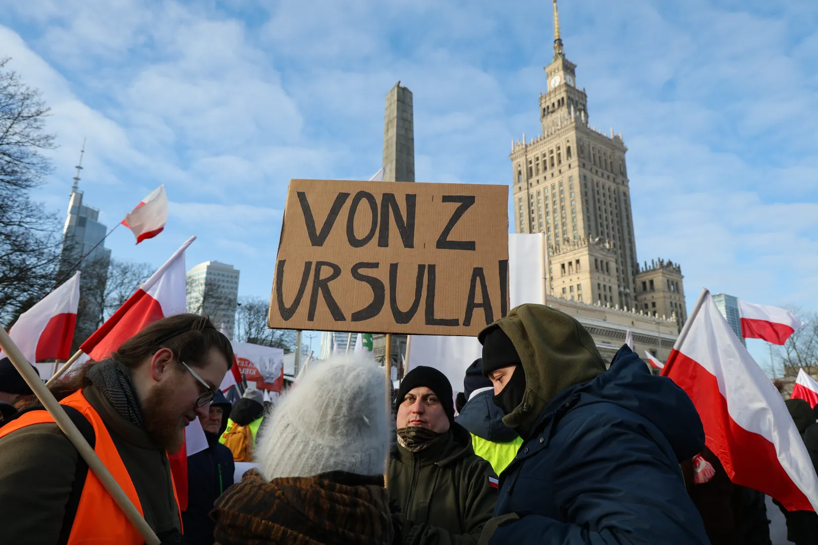 Ogólnopolski protest rolników w Warszawie. Fot. PAP/	Paweł Supernak