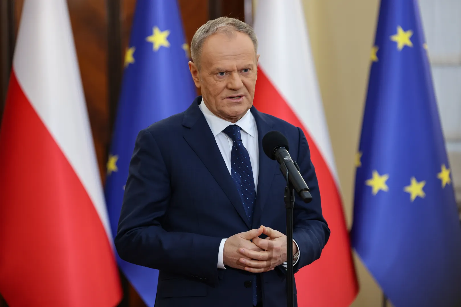 Premier Donald Tusk. Fot. PAP/Albert Zawada