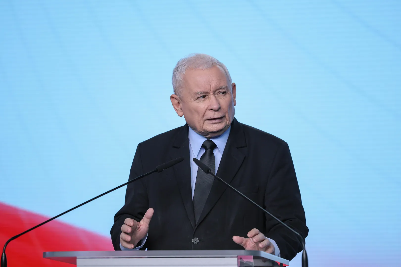 Jarosław Kaczyński. Fot. PAP/Rafał Guz