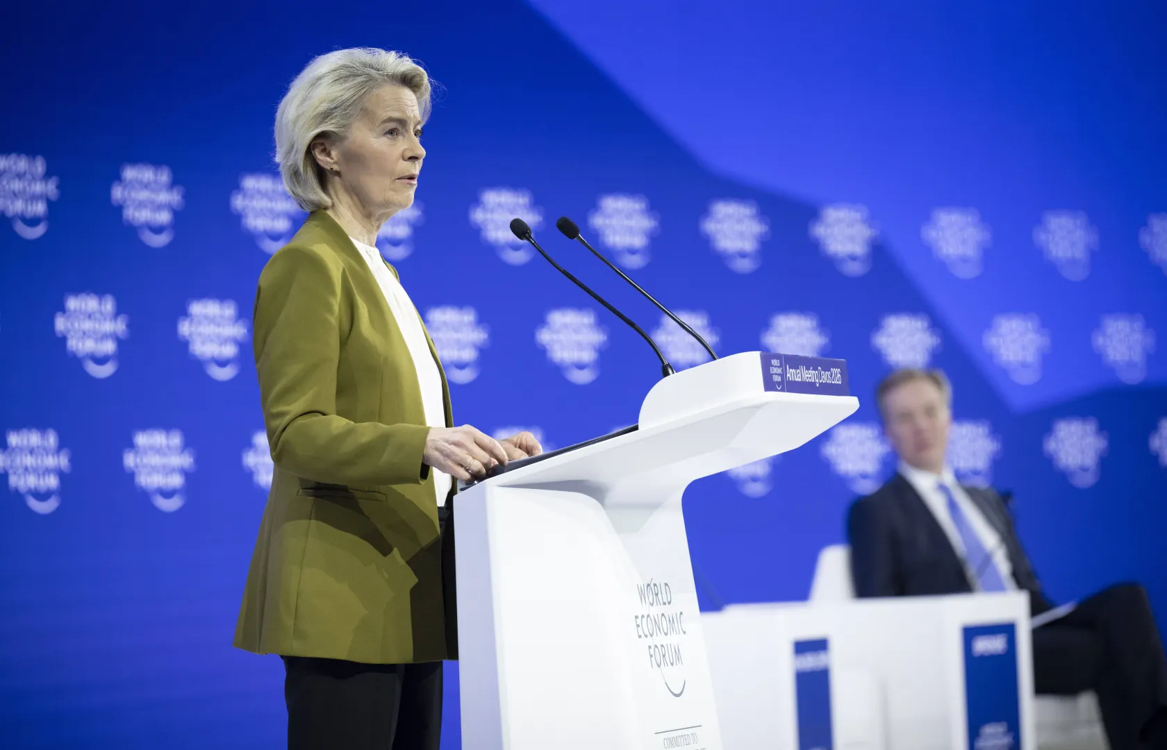 Przewodnicząca Komisji Europejskiej Ursula von der Leyen. Fot. PAP/EPA/GIAN EHRENZELLER