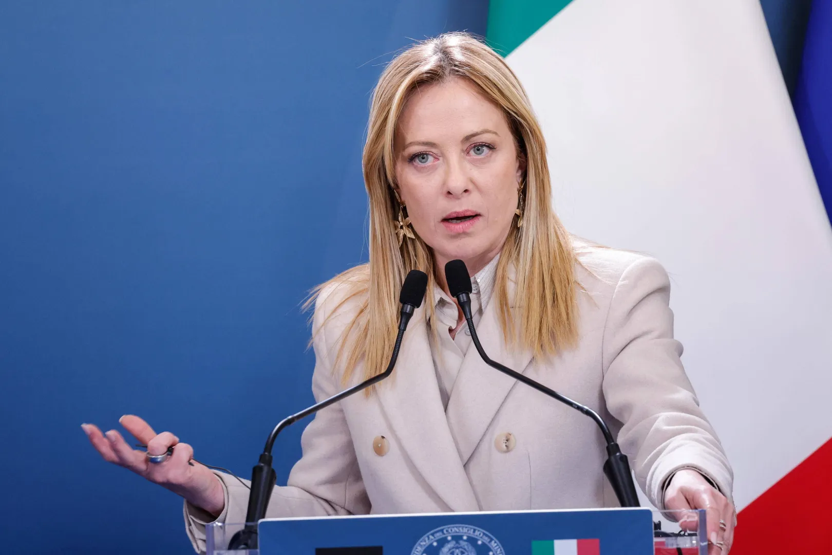 Giorgia Meloni, fot. PAP/EPA/ANSA/GIUSEPPE LAMI