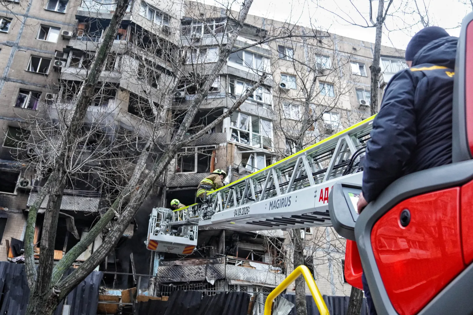 Последствия российской дроновой атаки в Одессе. Fot. PAP/Alena Solomonova