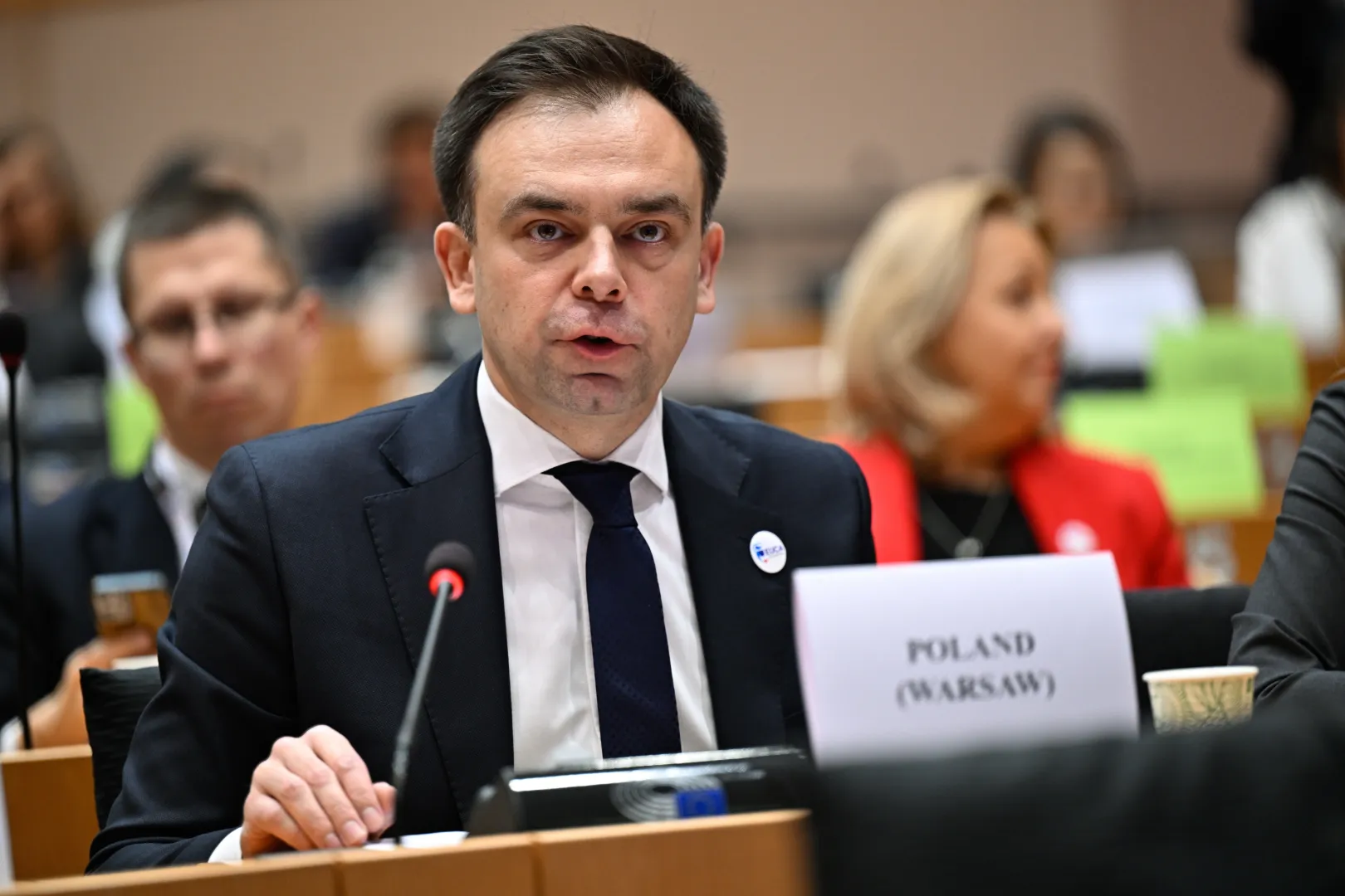 Minister finansów Andrzej Domański Fot. PAP/Wiktor Dąbkowski