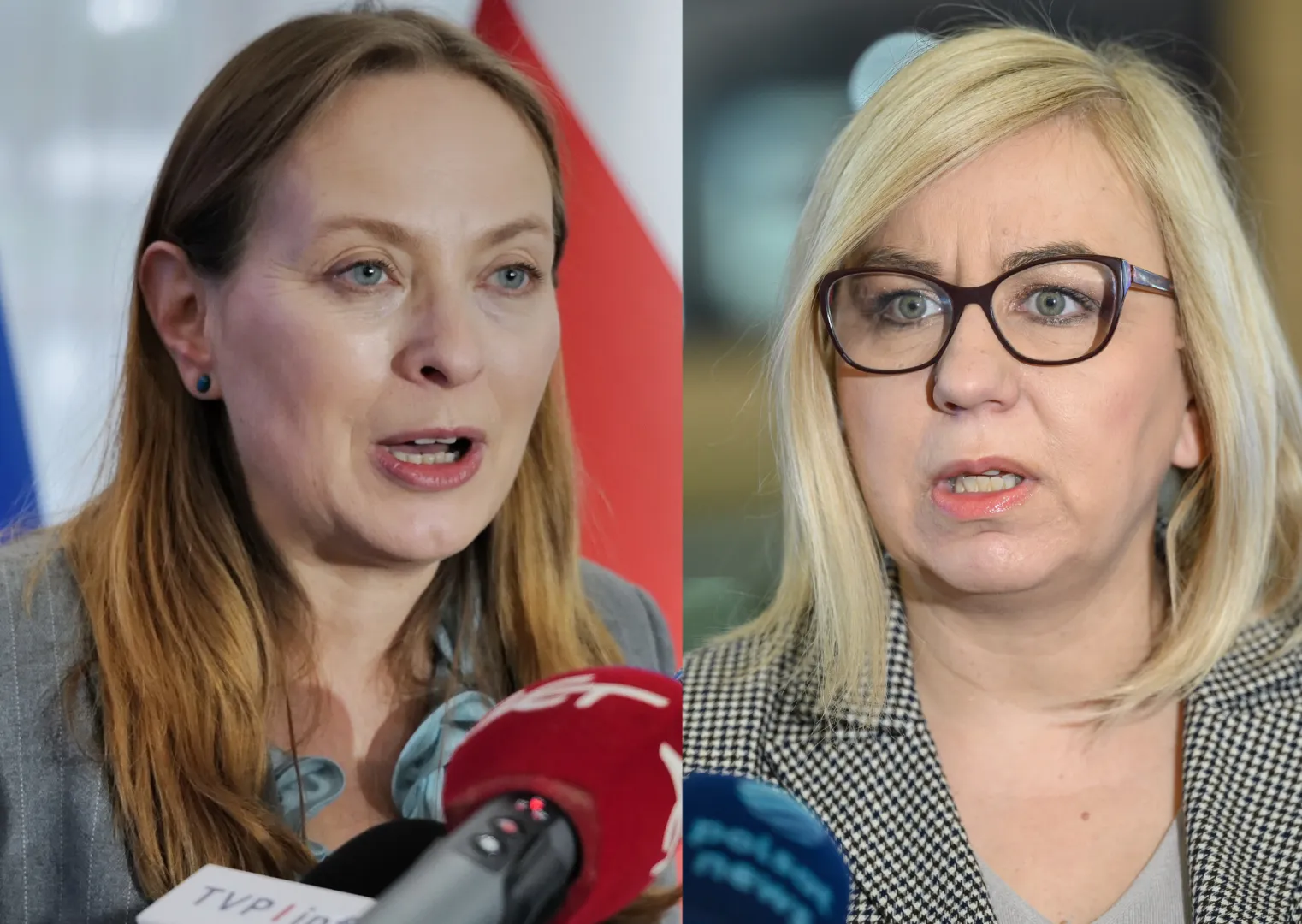 Katarzyna Pełczyńska-Nałęcz, Paulina Henning-Kloska. Fot. PAP/Karol Zienkiewicz/Jakub Kaczmarczyk