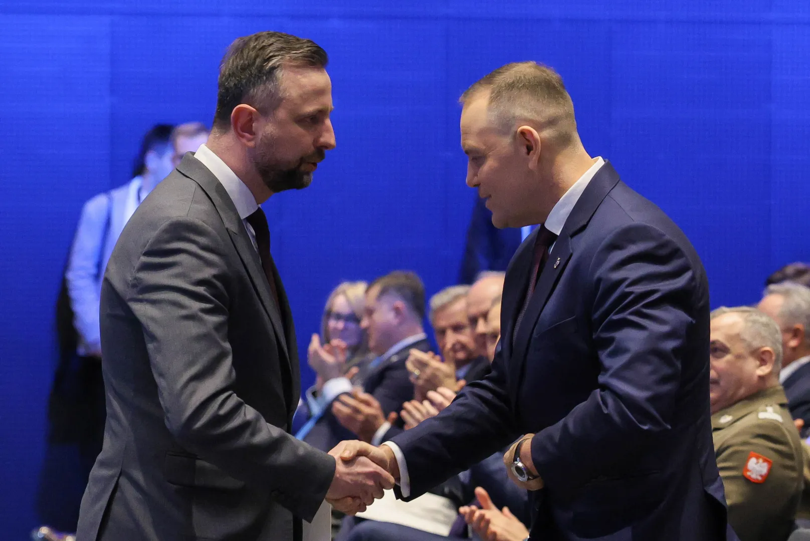 Wicepremier, minister obrony narodowej Władysław Kosiniak-Kamysz i Prezydent RP Karol Nawrocki. Fot. PAP/	PAP/Paweł Supernak