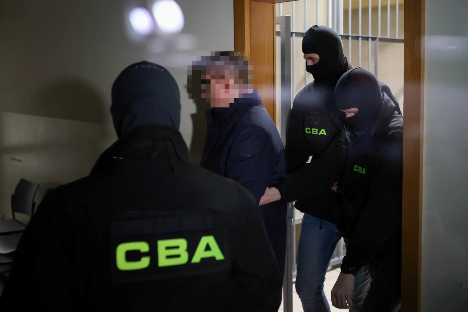 Prezydent Częstochowy Krzysztof M. doprowadzony na posiedzenie aresztowe do Sądu Rejonowego Katowice-Wschód Fot. PAP/Art Service