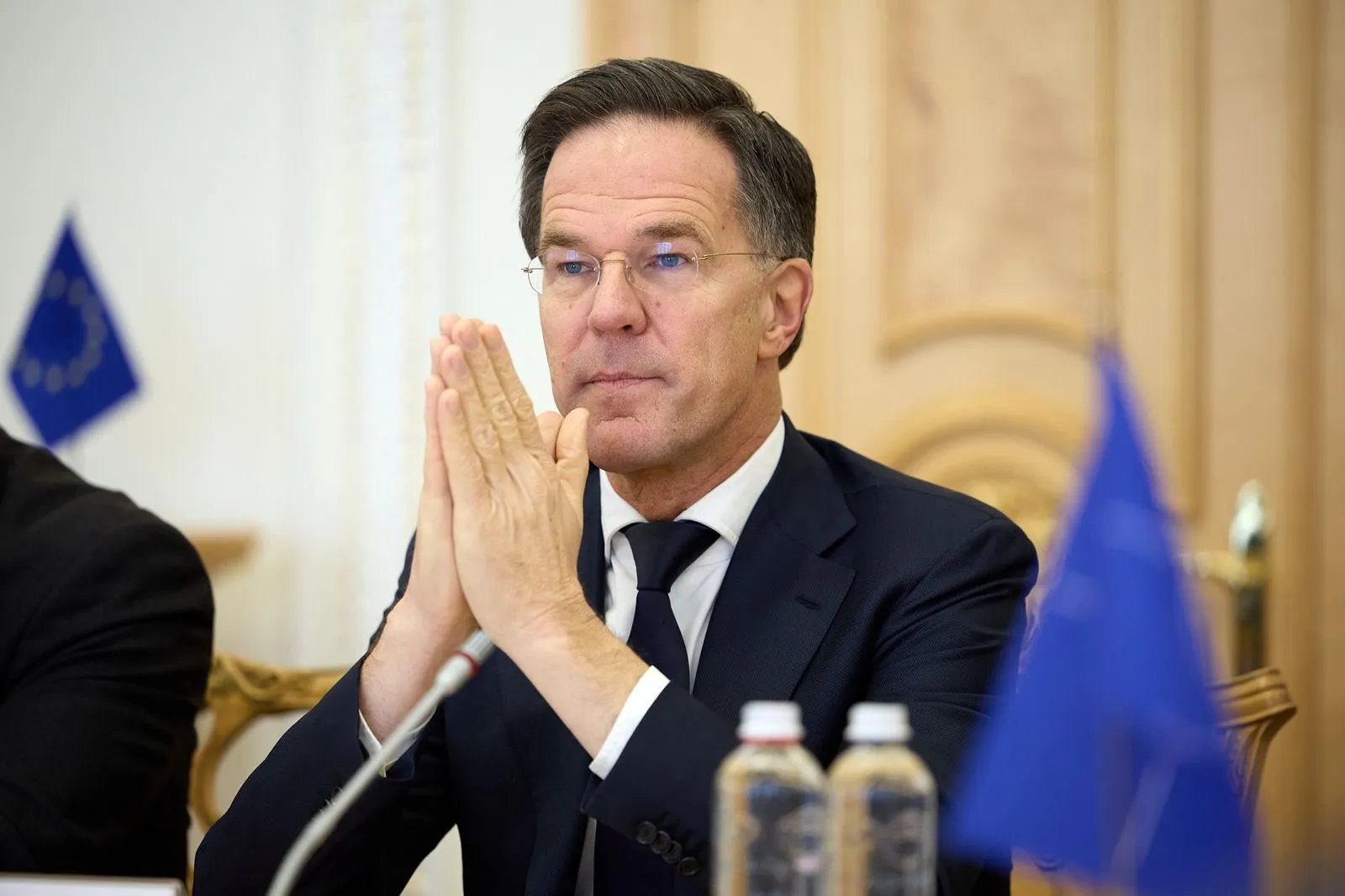 Генеральний секретар НАТО Марк Рютте під час зустрічі з представниками українського парламенту. Fot. Facebook/Верховна Рада України