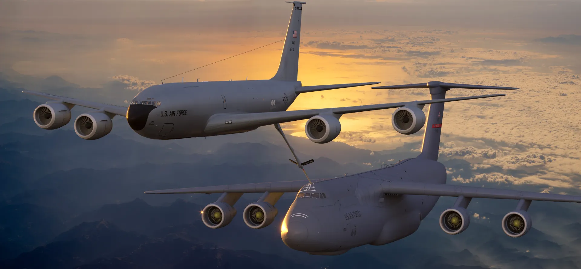 Samoloty transportowe C-5. Fot. Adobe Stock/Mike Mareen